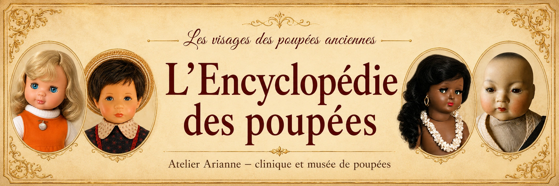 Les visages des poupées anciennes — L’Encyclopédie des poupées, Atelier Arianne